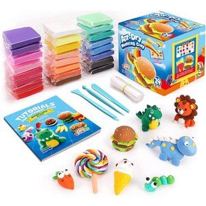 Air Dry Clay 24 Colors, Kids Toys Modeling Clay for Kids, 3 Year Old Girts